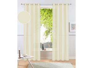 6941446627427 - my home Vorhang »Raja« (2 St) 2er-Set Bestseller einfarbig modern pflegeleichte Mikrofaser