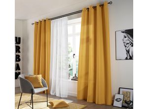 6941446627601 - my home Vorhang »Raja« (2 St) 2er-Set Bestseller einfarbig modern pflegeleichte Mikrofaser
