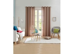 6941446629261 - Vorhang MY HOME Parry Gr 6 grau (kitt) B140cm H295cm Polyester Recyceltes Material Gardinen 2-er Set blickdicht monochrom basic