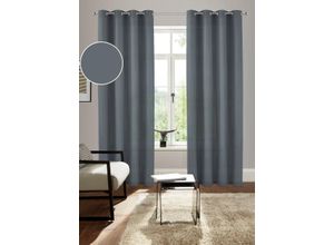 6941446630250 - Vorhang »Lagan« (2 St) 2-er Set gewebt Microfaser versch Grössen einfarbig Bestseller