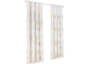 6941446655581 - Gardine HEINE HOME Gardinen Gr 245 cm Ösen 140 cm beige (sand) Ösen