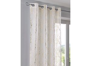 6941446668031 - Gardine HEINE HOME Gardinen Gr 245 cm Multifunktionsband 135 cm goldfarben Halbtransparente Gardinen