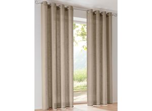 6941446670584 - Gardine HEINE HOME Gardinen Gr 145 cm Multifunktionsband 140 cm grau (taupe)