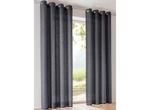 6941446670638 - Gardine HEINE HOME Gardinen Gr 175 cm Multifunktionsband 140 cm schwarz