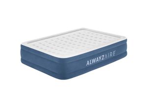 6941607327012 - - AlwayzAire™ Doppelluftbett mit integrieter Doppelpumpe 203 x 152 x 46 cm - blau