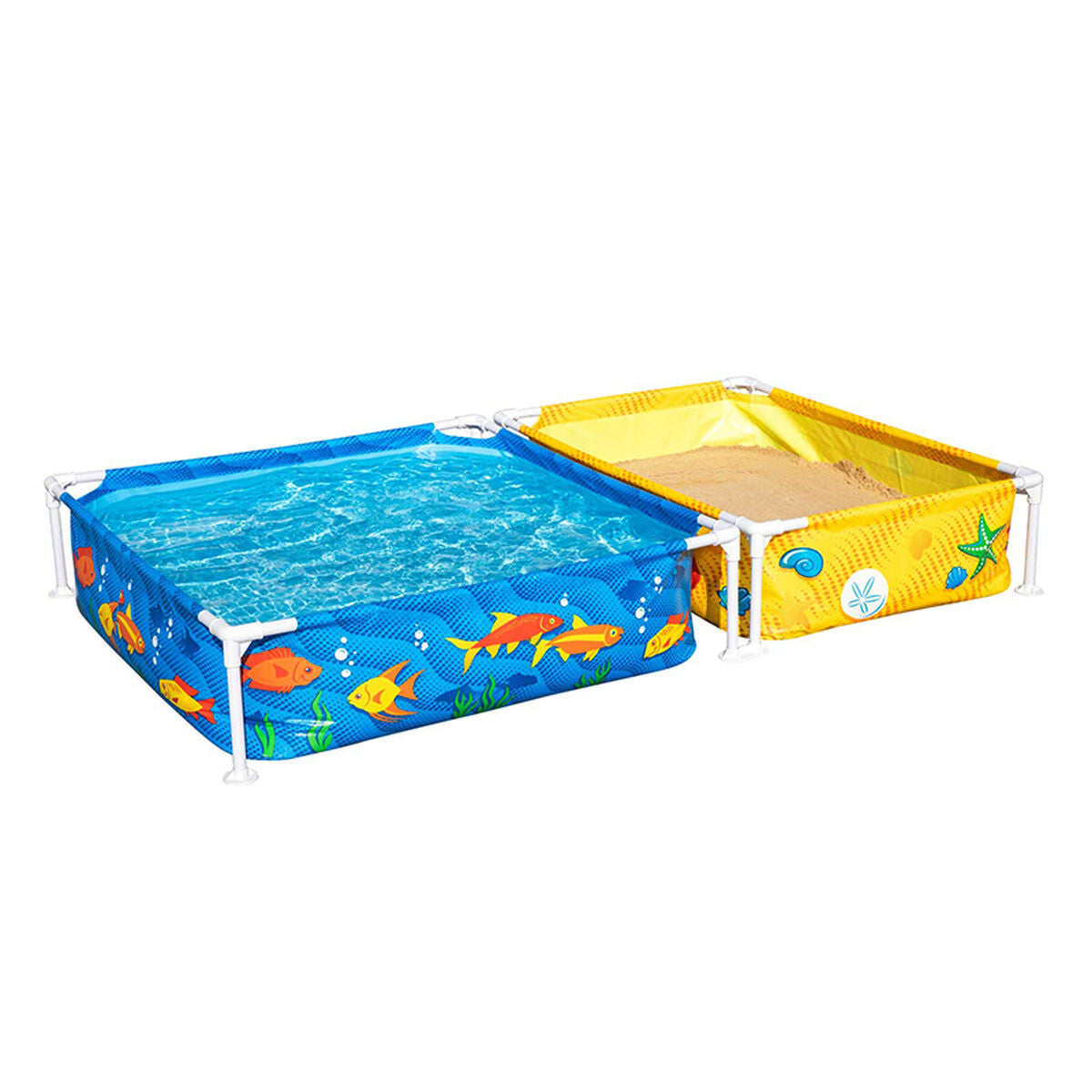 6941607332580 - Kinder-Hartplastikpool mit Sandkasten 213x122x305 cm +2 Jahre Garten 00561 6941607332580 - Kinder-Hartplastikpool mit Sandkasten 213x122x305 cm +2 Jahre Garten 00561