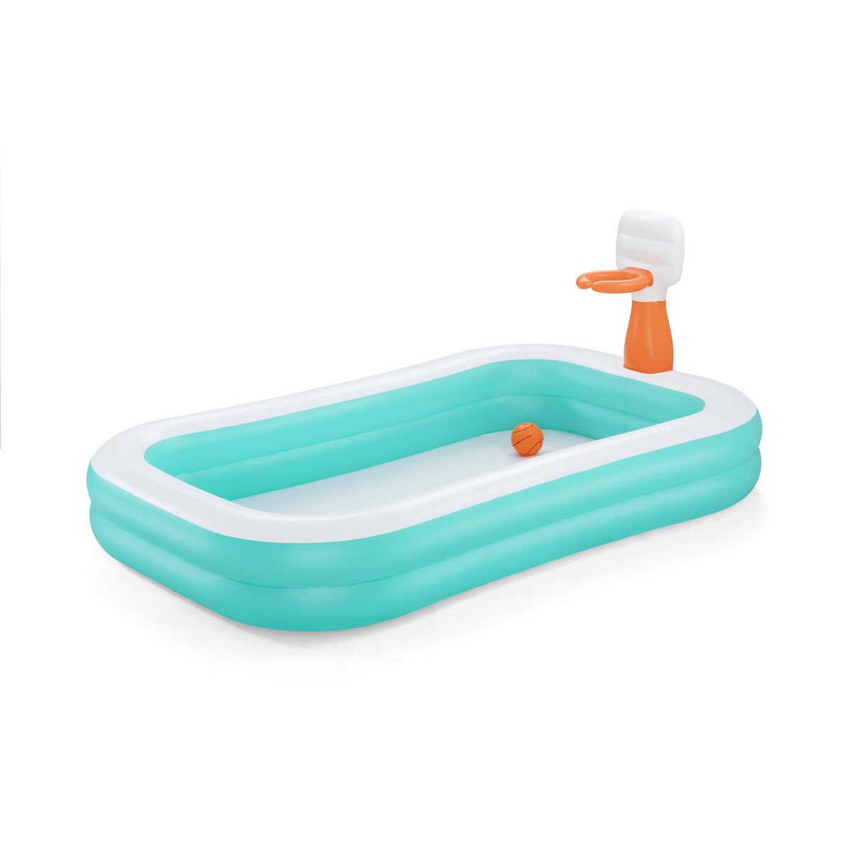 6941607348758 - Kinderpool Aufblasbar Basketballspiel 251x168x102 cm +3 Jahre Garten 54445