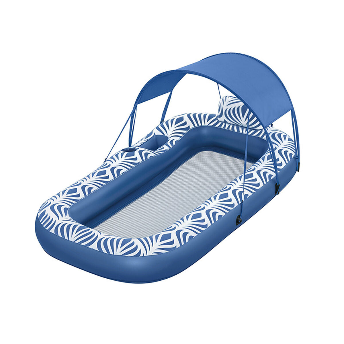 6941607352359 - Aufblasbare Matratze mit Sonnenschutz Komfort Plus 198x112 cm Strand und Pool 43732 6941607352359 - Aufblasbare Matratze mit Sonnenschutz Komfort Plus 198x112 cm Strand und Pool 43732