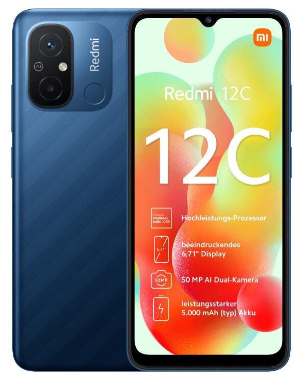 6941812715697 - Redmi 12C 4 128GB Dual-SIM Smartphone ocean blue EU