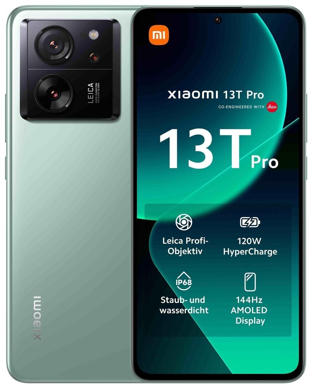 6941812735596 - XIAOMI Smartphone 13T Pro mit 12GB RAM + 512GB internem Speicher Mobiltelefone 1694 cm (667 Zoll) 144 Hz CrystalRes AMOLED Display grün (hellgrün) Smartphone Android Bestseller