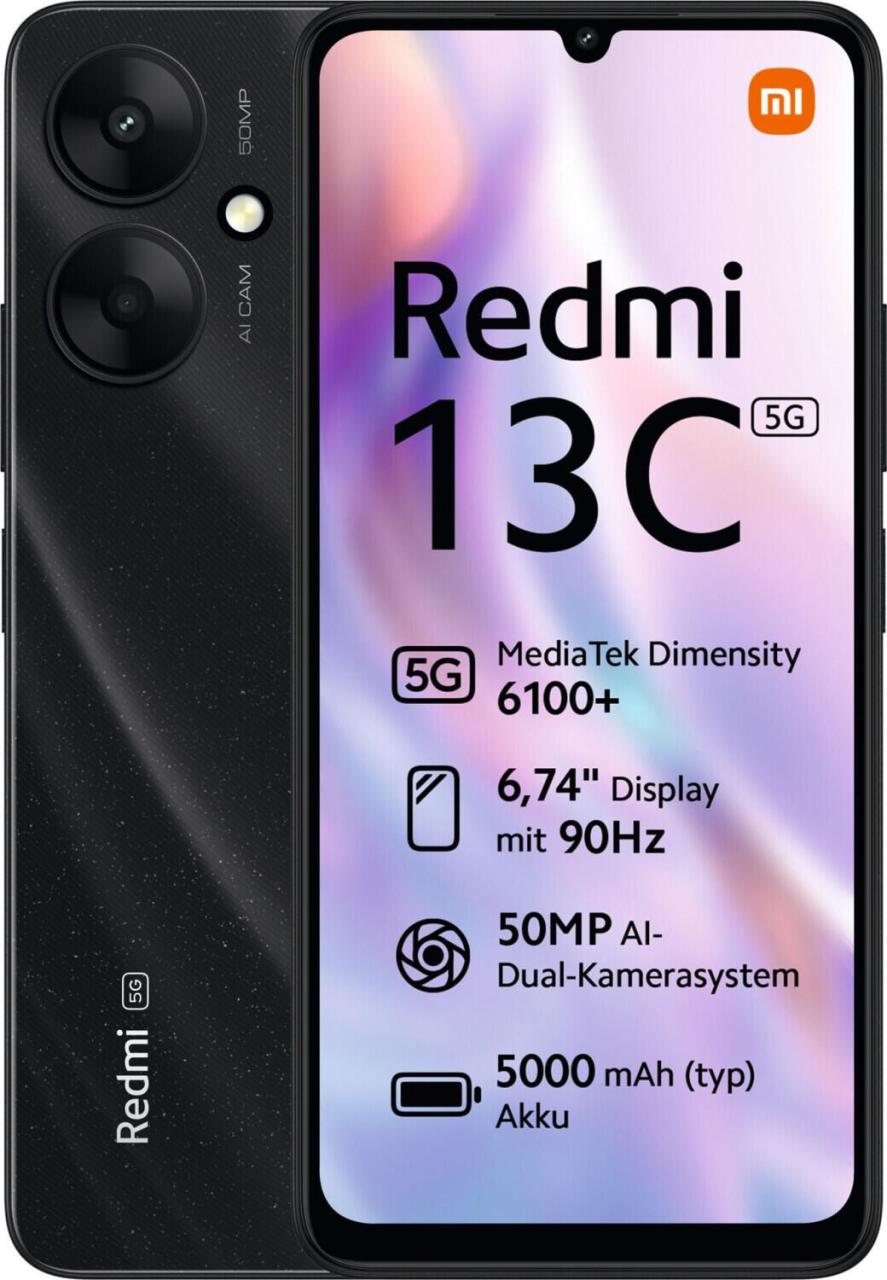 6941812776049 - Redmi 13C 5G 4 128GB schwarz