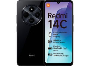 6941812798218 - XIAOMI Smartphone Redmi 14C Mobiltelefone Gr 128 GB schwarz (midnight black)