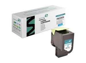 6941881216361 - SmartMate wiederaufbereitete Laser Toner Patrone für Lexmark 78C2XC0 Cyan