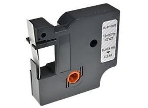 6941881235195 - Schriftband 45010 S0720500 6mm x 7m schwarz transparent nein kompatibel zu D1 45010   S0720500 6941881235195 without brand