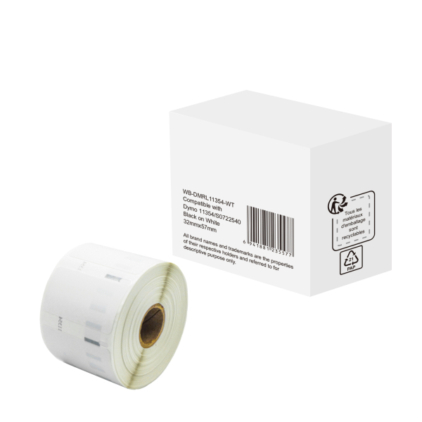 6941881235577 - Etikett wie Dymo S0722430 32x57mm sw auf ws 1000St 6941881235577 1000 Stück