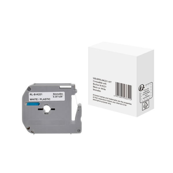 6941881236512 - Schriftband MK221 9mm x 8m schwarz weiß nein kompatibel zu P-touch MK-221 6941881236512 without brand 6941881236512 - Schriftband MK221 9mm x 8m schwarz weiß nein kompatibel zu P-touch MK-221 6941881236512 without brand