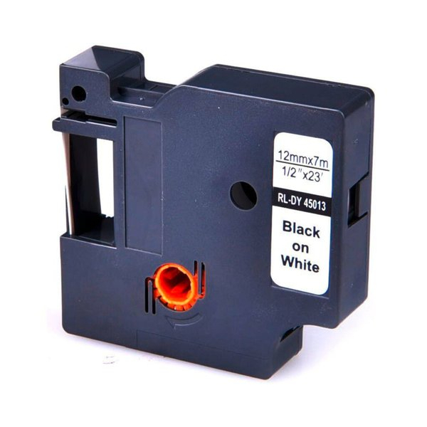 6941881284322 - Premium Schriftband 12mm7m komp zu 45013S0720530 schwarz auf weiß 6941881284322 G und G