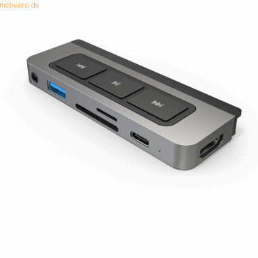 6941921147099 - HD449 1 Port USB-C® (USB 32 Gen 2) Multiport Hub Grau Silber