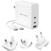 6941921148829 - HyperJuice - Netzteil - GaN-Technologie - 140 Watt - QC 30 Power Delivery 31 - 3 Ausgabeanschlussstellen (USB 2 x USB-C)