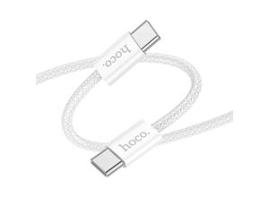 6942007616867 - HOCO Ladekabel   Datenkabel USB Typ C auf USB Typ C Weiß Schnellladekabel 1 m