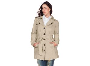 6942082772168 - Große Größen Trenchcoat in Kurzform beigefarben Gr42