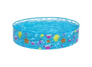 6942138913231 - Fill N Fun Planschbecken Sparkling Sea Ø 122 x 25 cm - Mehrfarbig