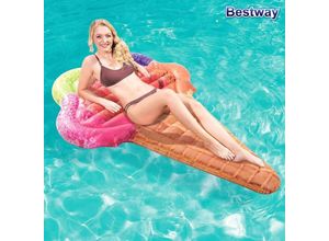 6942138947489 - Luftmatratze Waffeleis Schwimmmatratze Wasserliege Eiswaffel Eistüte - Bestway