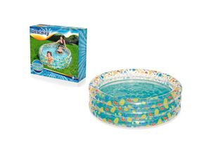 6942138951370 - - Piscine Gonflable pour Enfants Transparent Tropical Play 170x53 cm