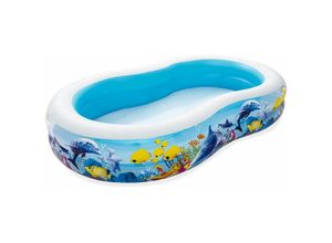 6942138951486 - BESTWAY Kinder Pool Family Sea Swimmingpool Planschbecken 262x157x46cm