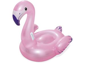 6942138952438 - Aufblasbarer Flamingo Schwimmer für Kinder Bestway 122x99x105 cm mit Griffen