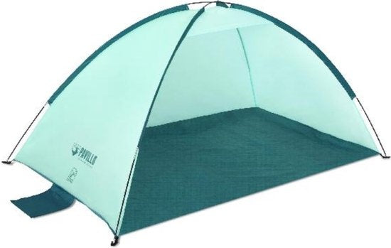 6942138976120 - Strandtent - Pavillo - 2-Persoons - UV80 Zonbescherming - incl Tentharingen - Zandzakken voor Stabiliteit - 200 x 120 x 95 CM