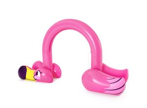 6942138983302 - - Jumbo Wassersprinkler Flamingo 340 x 110 x 192 cm - Mehrfarbig