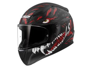 6942141752018 - Integralhelm FF353 Rapid II Kaiju Mattschawrz-Rot-Weiß