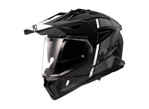 6942141753084 - Adventurehelm MX702 Pioneer II Hill Mattschwarz-Weiß