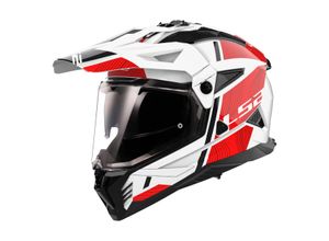 6942141753176 - Adventurehelm MX702 Pioneer II Hill Weiß-Rot