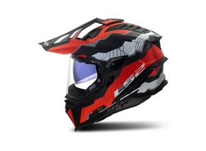 6942141775635 - Adventurehelm MX701 Explorer C Weiß-Rot