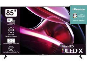 6942147494431 - F (A bis G) HISENSE Mini-LED-Fernseher 85UXKQ Fernseher grau (anthrazit) 4k Fernseher