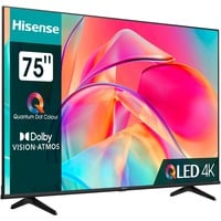 6942147496077 - F (A bis G) HISENSE LED-Fernseher 75E77KQ Fernseher 4K UHD silberfarben (silber) LED Fernseher Bestseller