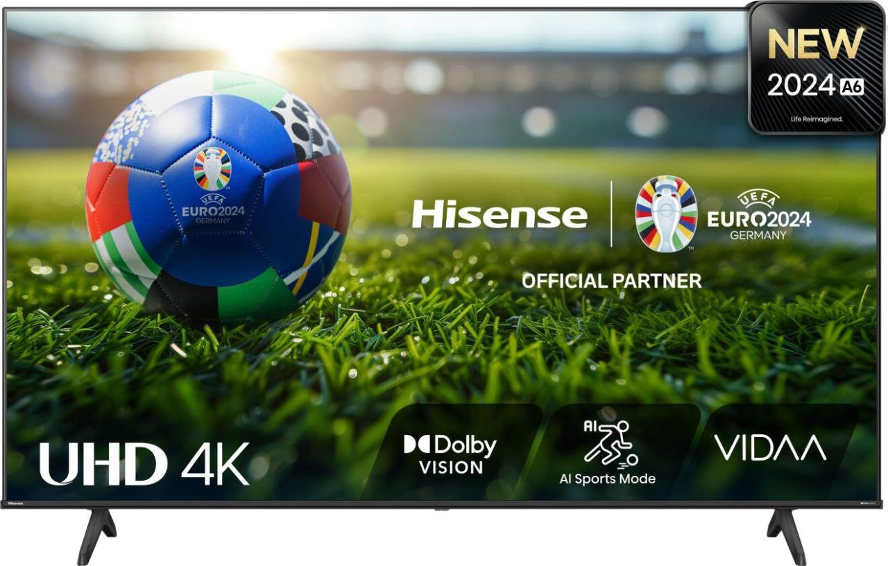 6942351406404 - Hisense 55A6N Fernseher 1397 cm (55) 4K Ultra HD Smart-TV WLAN Schwarz 300 cd m²