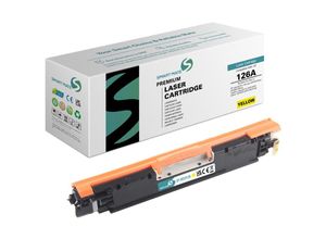 6942383113431 - - SmartMate wiederaufbereitete Laser Toner Patrone für hp CE312A (126A) Gelb