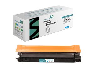 6942383113974 - SmartMate wiederaufbereitete Laser Toner Patrone für hp W2001A (658A) Cyan