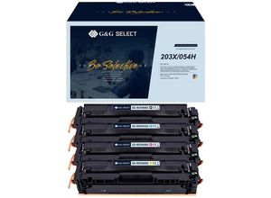 6942383125144 - Toner ersetzt HP 203X Kompatibel Kombi-Pack Schwarz Cyan Magenta Gelb GS-H203X-4P