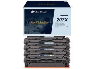 6942383125199 - Toner ersetzt HP 207X Kompatibel Kombi-Pack Schwarz Cyan Magenta Gelb W2210X(207X) W2211X(207X) W2213X(207X) W2212X(207X) GS-H207X-4P