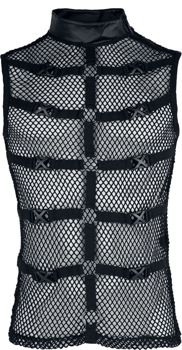 6942386711511 - Punk Personalized Mesh Tank Top Tank-Top schwarz in L-XL