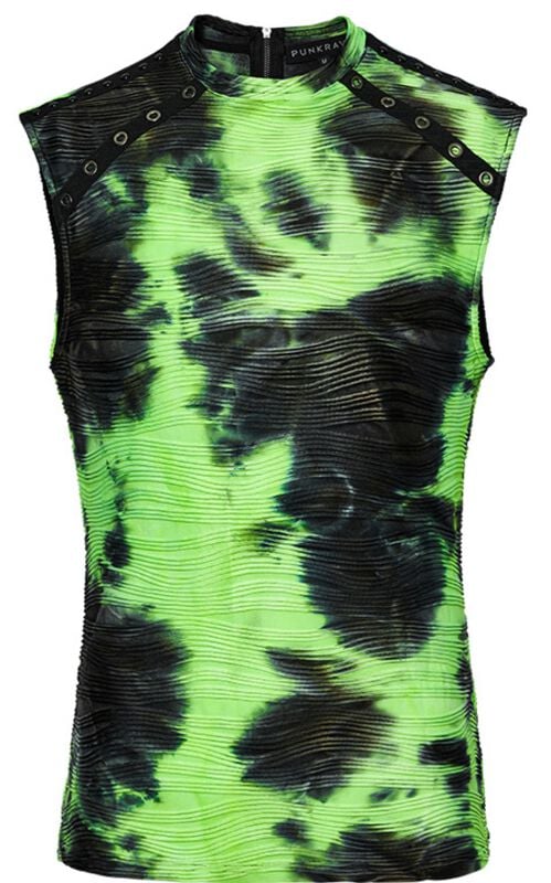 6942386746377 - Cyber Tank Top Tank-Top schwarz grün in L-XL