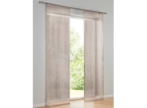 6943755939611 - Schiebegardine HEINE HOME Gardinen Gr 175 cm Klettschiene Klettschiene 60 cm grau (taupe)