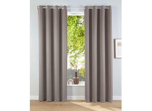 6943755942116 - Verdunkelungsvorhang MY HOME Solana Gr 2 beige (sand) B140cm H175cm Polyester Gardinen 2-er Set Breite 140 cm einfarbig Topseller