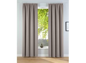 6943755942185 - Verdunkelungsvorhang MY HOME Solana Gardinen Gr 145 cm Kräuselband 140 cm beige (sand) 2er-Set Verdunklungsvorhang mit Thermofunkltion Bestseller einfarbig Bestseller