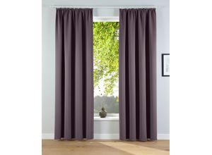 6943755942635 - Verdunkelungsvorhang MY HOME Solana Gardinen Gr 145 cm Kräuselband 140 cm grau (anthrazit) 2er-Set Verdunklungsvorhang mit Thermofunkltion Bestseller einfarbig