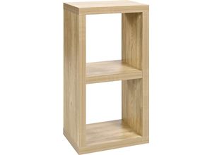 6945255808411 - Regalwürfel HEINE HOME braun (eichefarben) Regale 2 Fächer B H T 395cm x 750cm x 295cm MDF B395cm H75cm T295cm